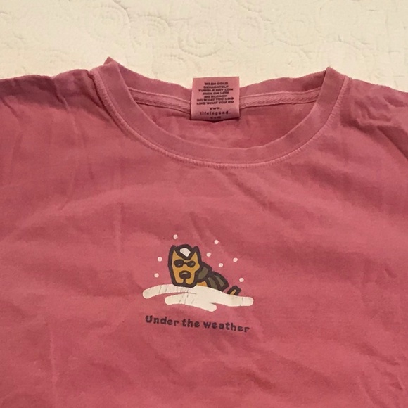 Life is Good “under the weather” maroon long sleeve crewneck tee shirt (M) - Picture 10 of 12